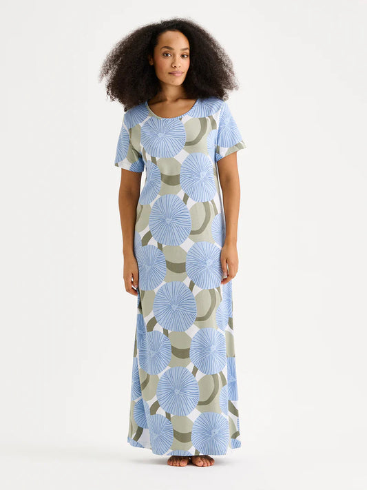 Nanso lang nachthemd korte mouw - HEDDA 29288 - Blauw