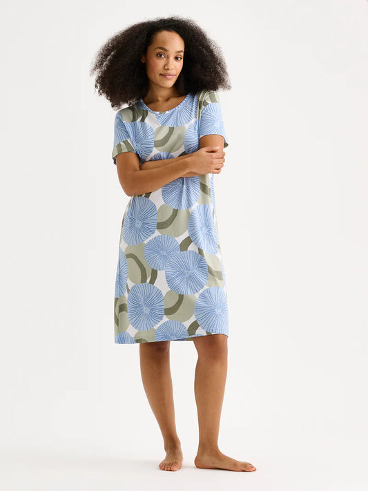 Nanso nachthemd korte mouw - HEDDA 29290 - Blauw