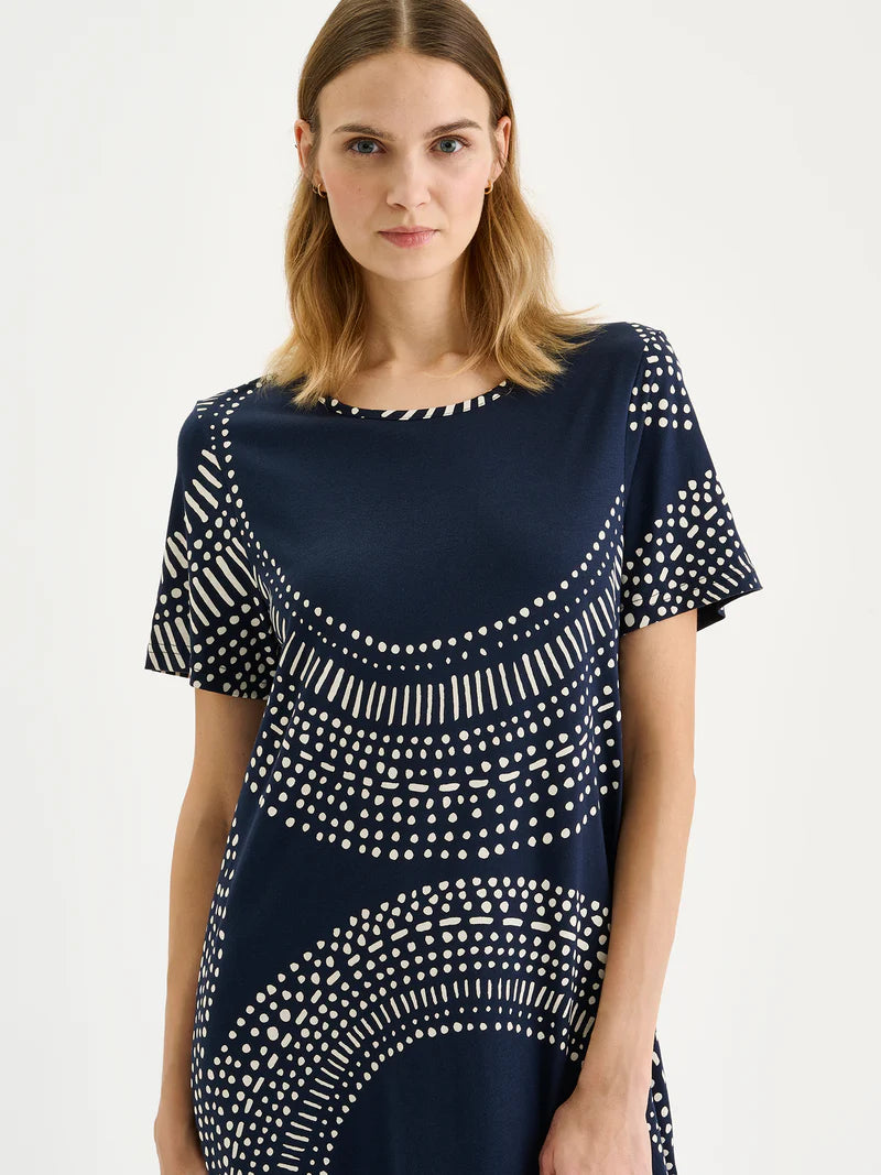 Nanso Nachthemd korte mouw - Aura 29334 - Blauw (2406)