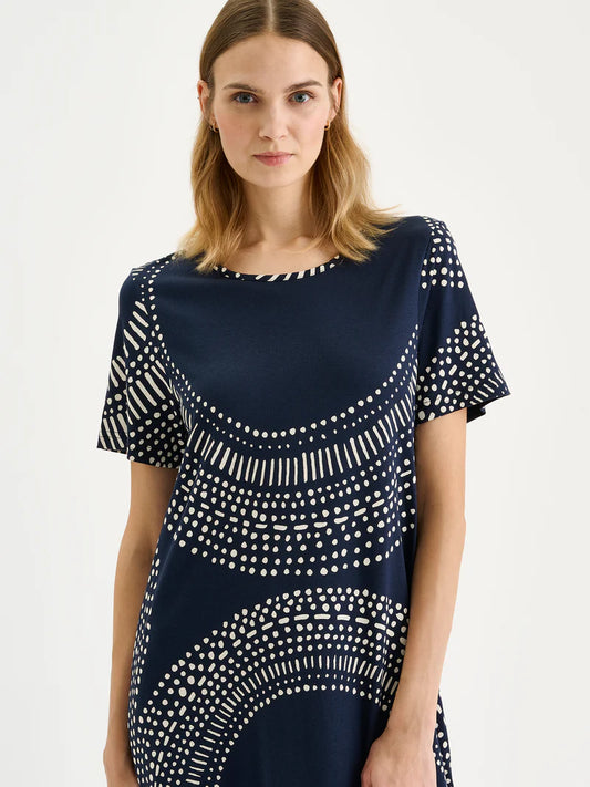 Nanso Nachthemd korte mouw - Aura 29334 - Blauw (2406)