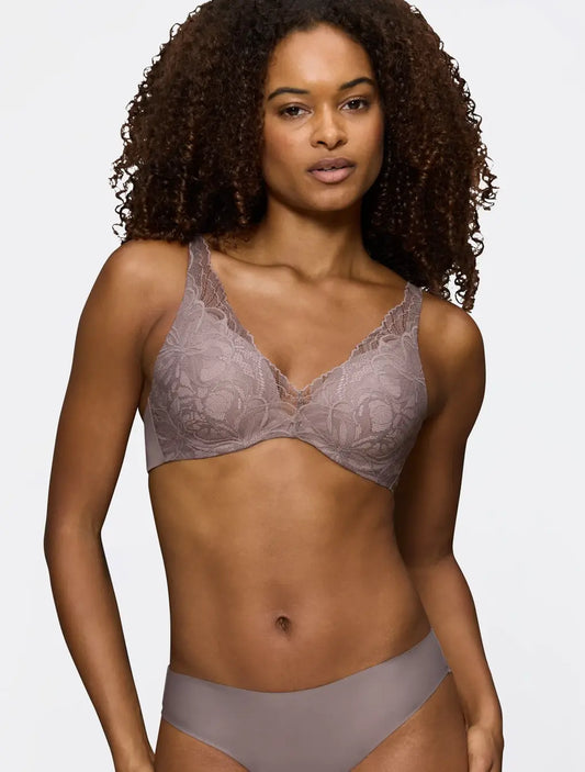 Triumph PUSH-UP BH - Body Make-Up Illusion Lace WP - Pigeon Grey