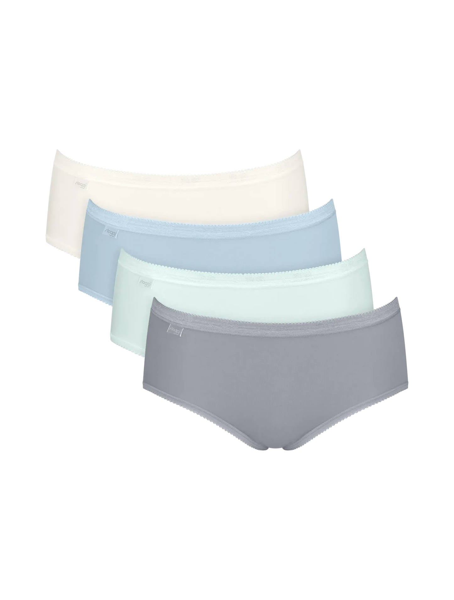 Sloggi slip - Basic Midi C4P voordeelpack 3+1 gratis - Sea Blue Light Combination (M031)