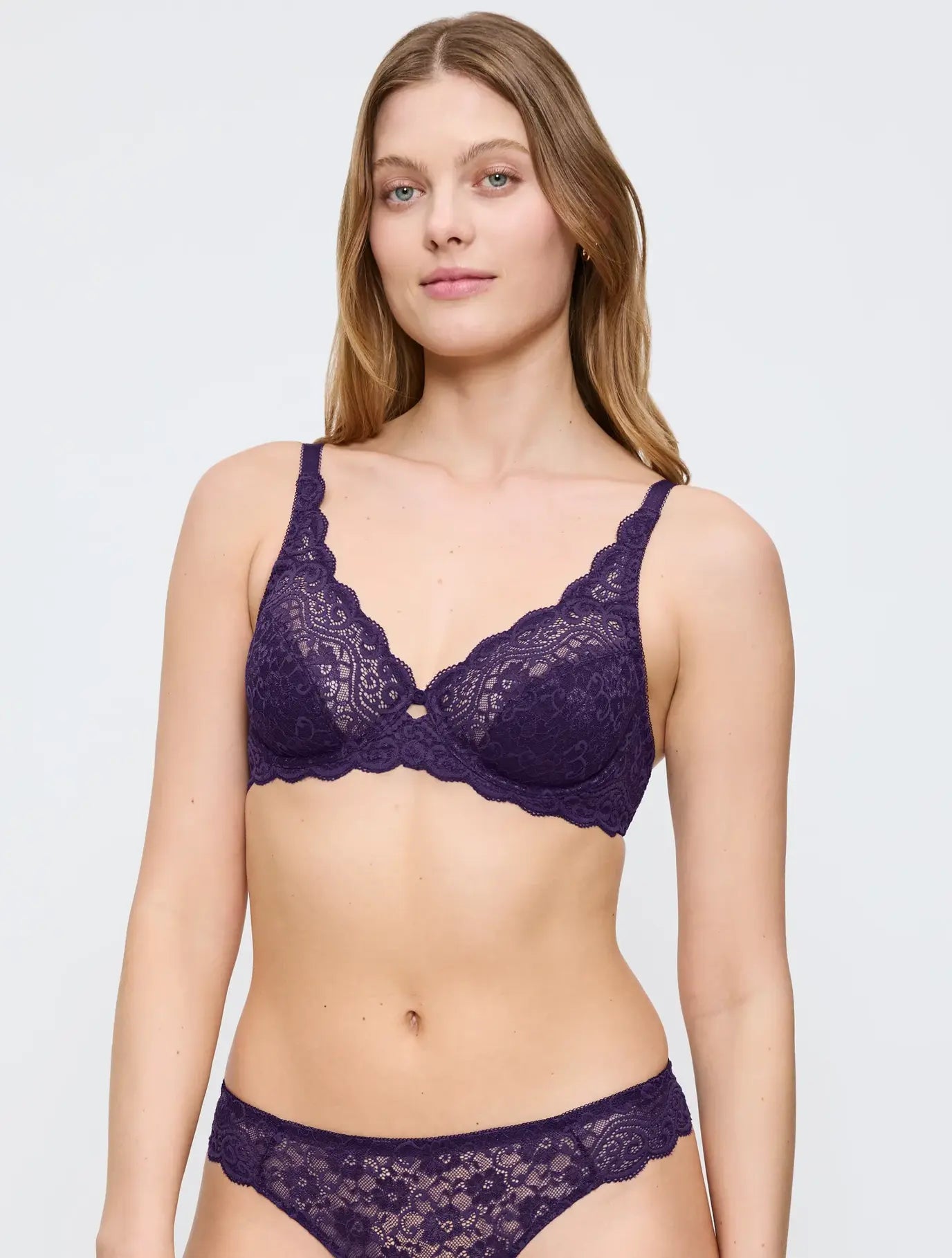 Triumph kanten Beugel BH - Amourette W - Royal Purple 00EH