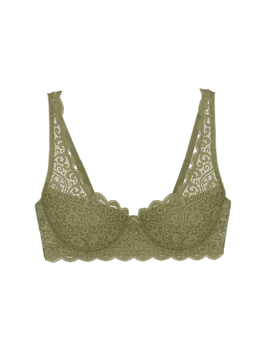 Triumph kanten half voorgevormde Beugel BH - Amourette WHP - Olive gold 7855