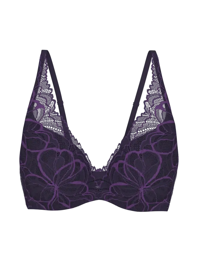 Triumph PUSH-UP BH - Body Make-Up Illusion Lace WP - Prussian blue 00TS