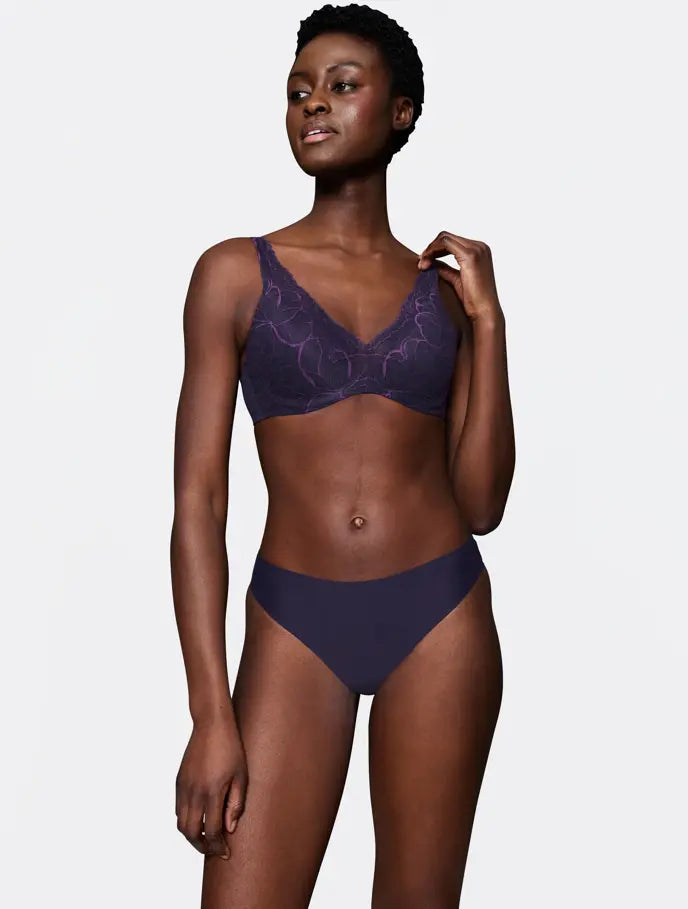 Triumph PUSH-UP BH - Body Make-Up Illusion Lace WP - Prussian blue 00TS