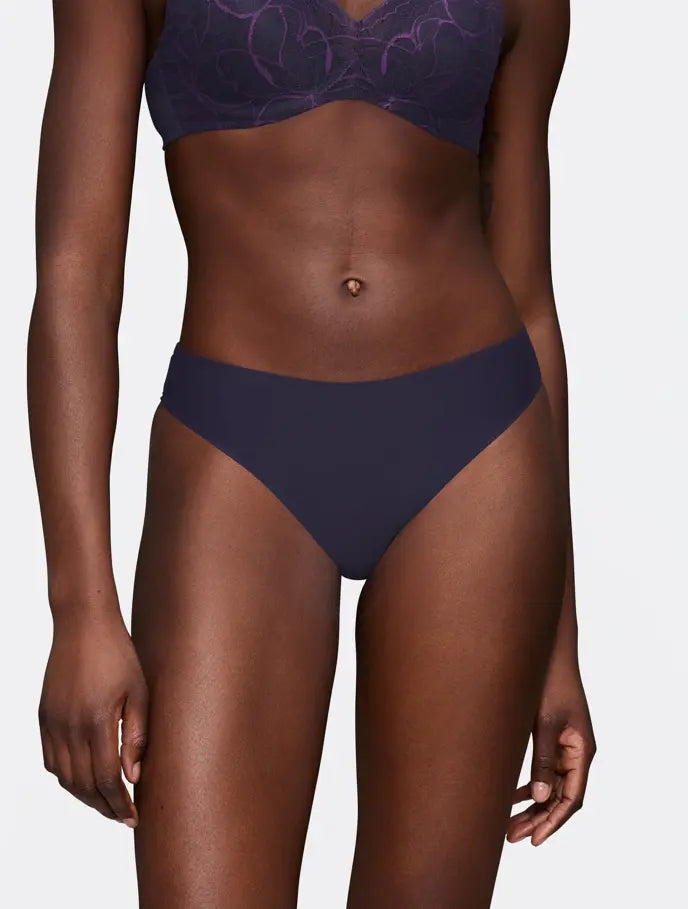 Triumph luxe slip - Body Make-Up Illusion Lace highleg Tai - 7329 - Prussian blue 00TS