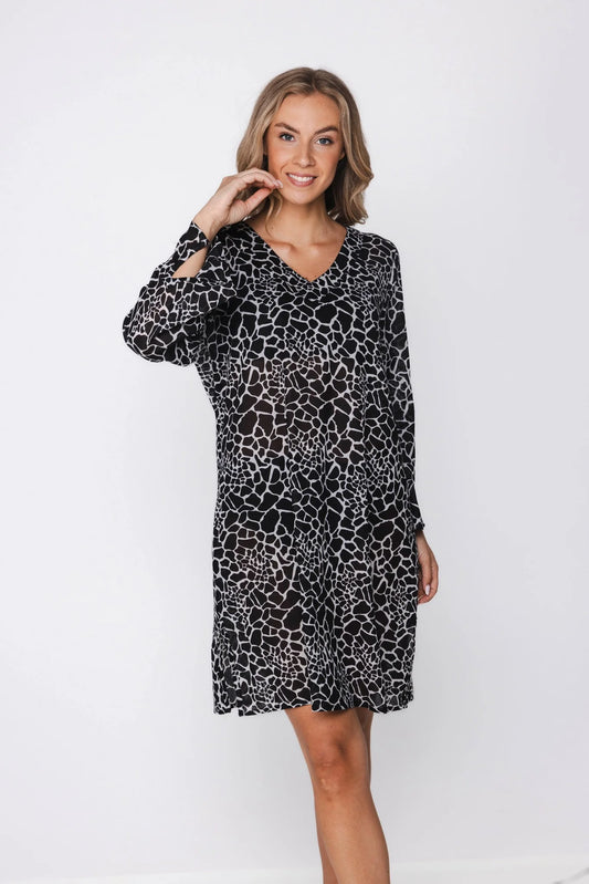 Pastunette beach Poncho / Jurk - Safari 311261-322-3 - Zwart