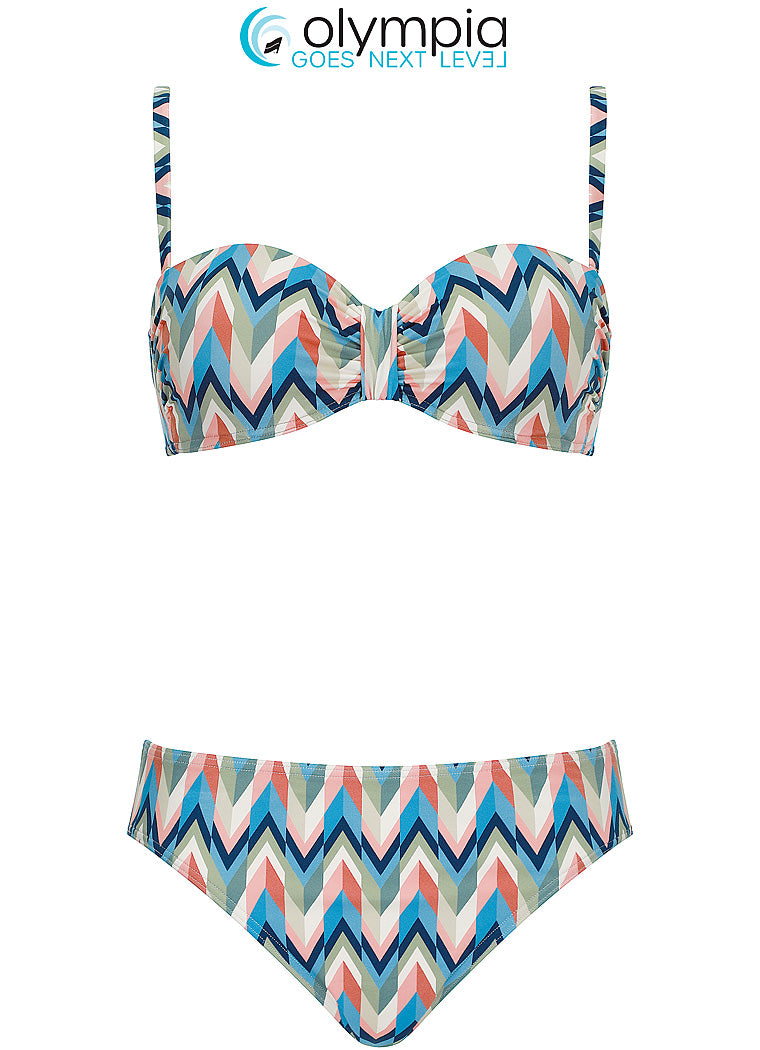 Olympia voorgevormde Bikini met beugel - 31050 + 31052 - multicolor