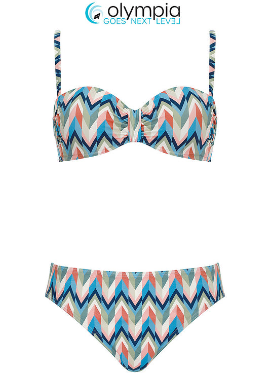 Olympia voorgevormde Bikini met beugel - 31050 + 31052 - multicolor