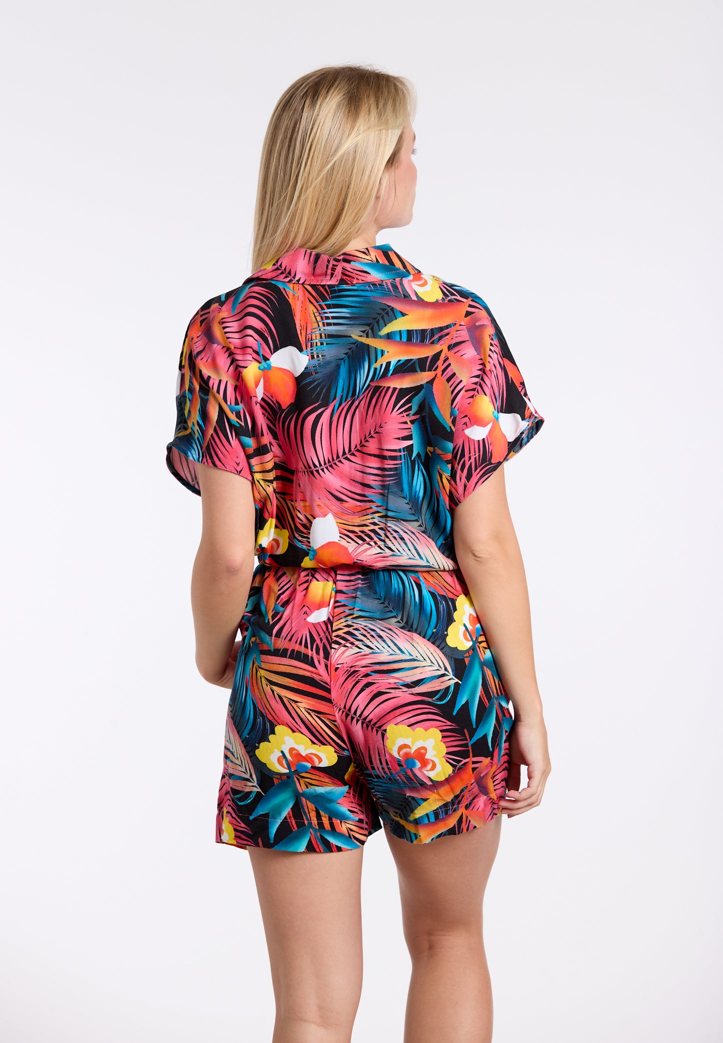 Sunflair Jumpsuit bloemenprint - 73700 - Zwart gebloemd