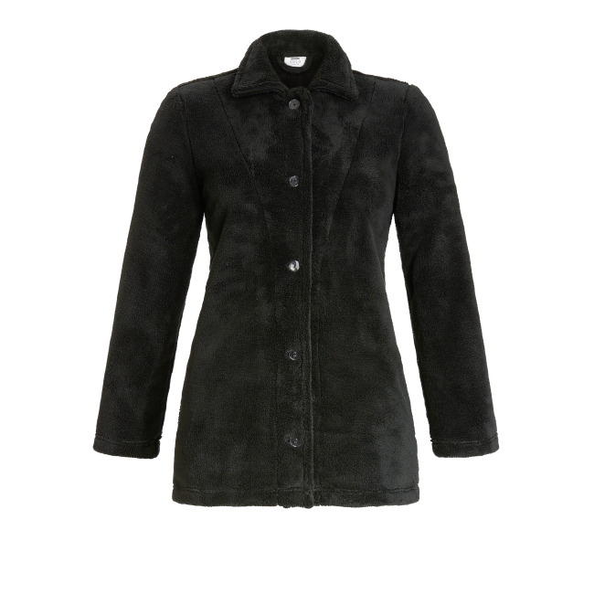 Ringella Solo per Me Doorknoop fleece jas - 3538614 - zwart
