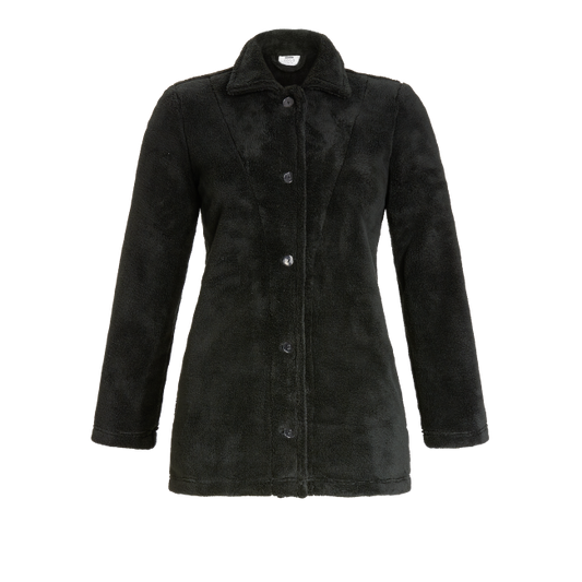 Ringella Solo per Me Doorknoop fleece jas - 3538614 - zwart