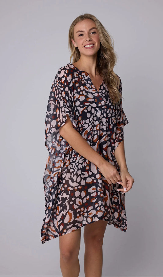 Pastunette beach Poncho / Cover-up - Savanna 371261-316-1 - Zwart