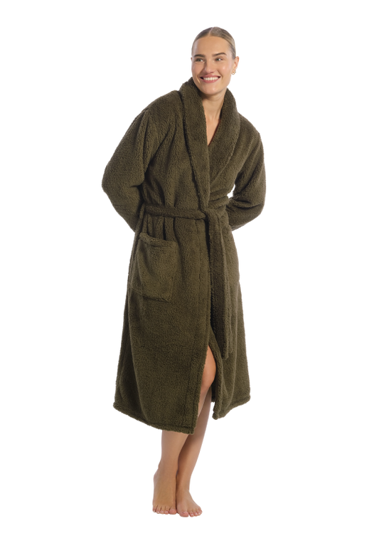 Ten Cate dames badjas ochtendjas fleece - 60524 - 2 kleuren