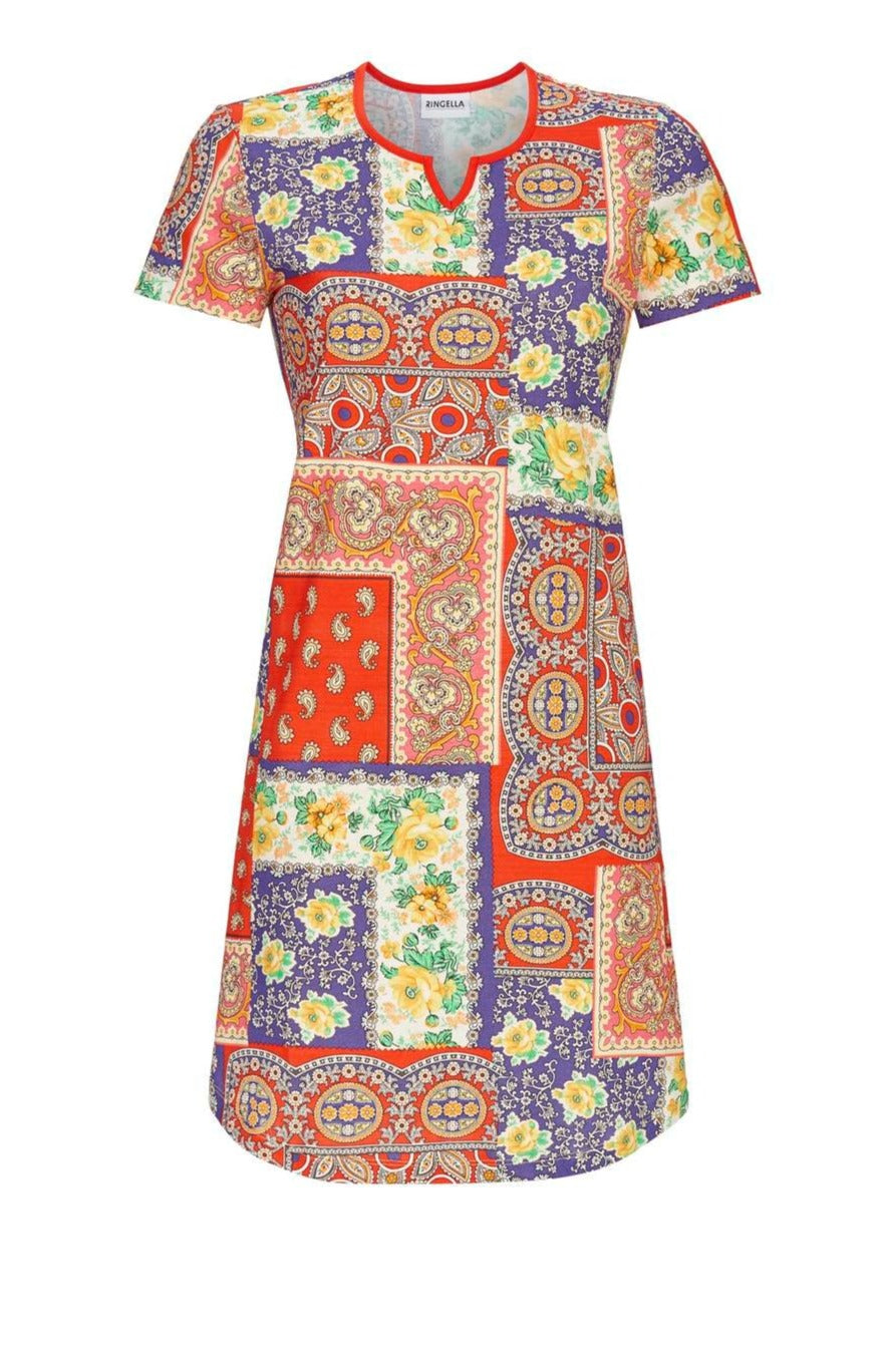 Ringella Nachthemd met patchwork print - 4211007 - multicolor