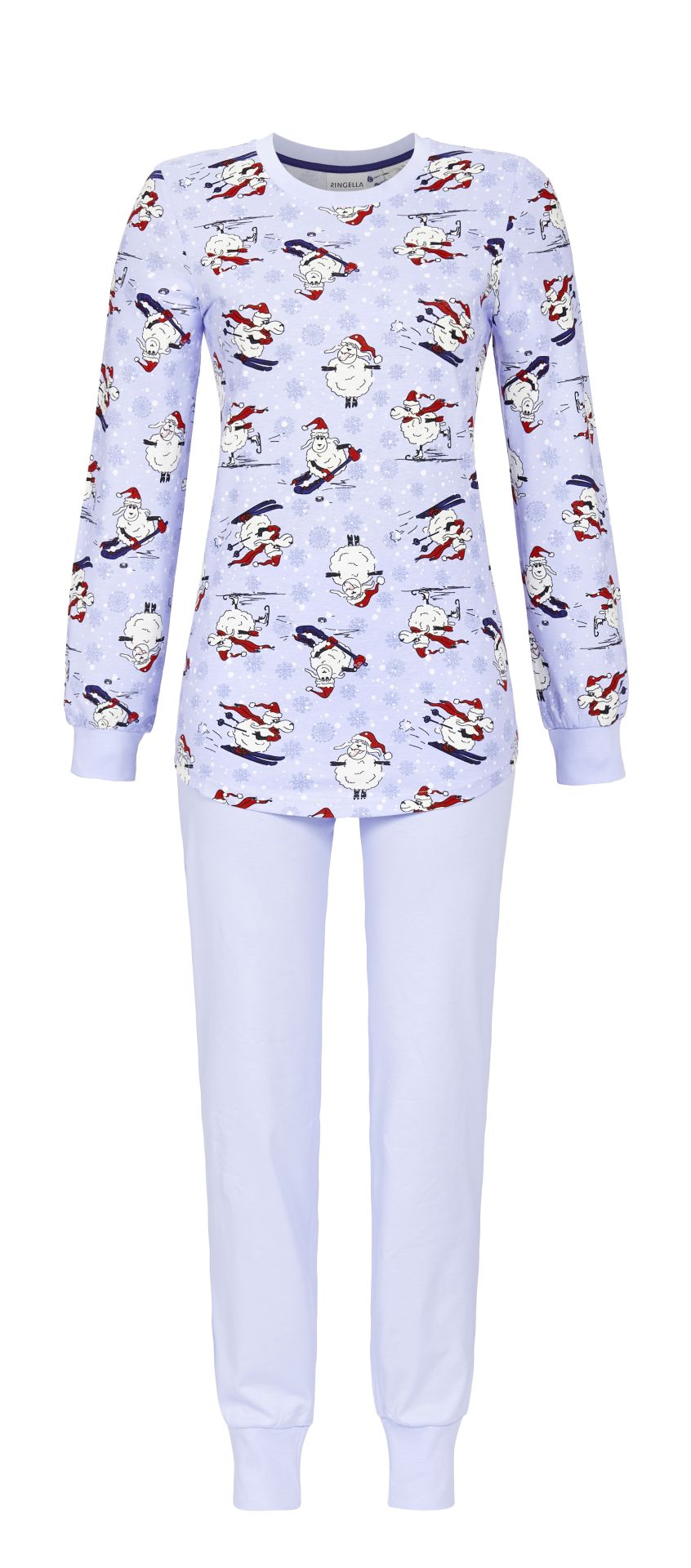 Ringella pyjama schaap met boorden  - 4511219 - Licht blauw