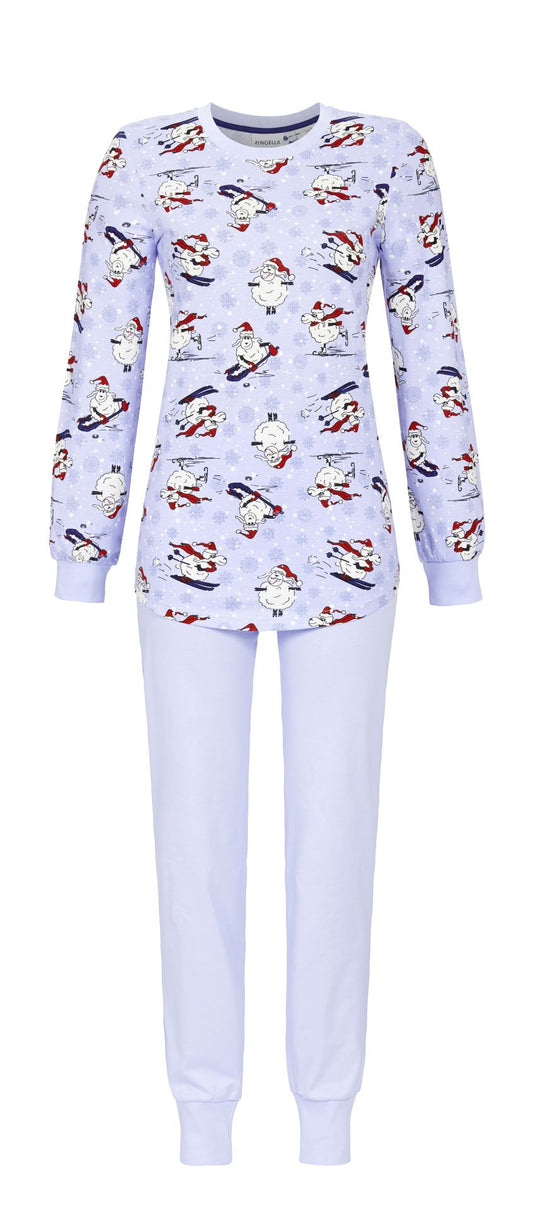 Ringella pyjama schaap met boorden  - 4511219 - Licht blauw
