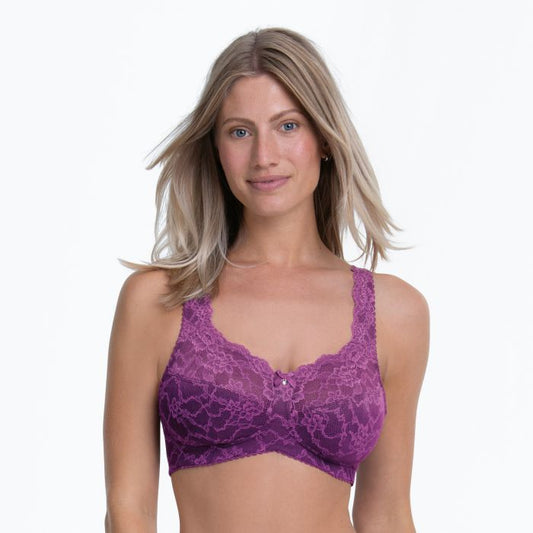 Rosa Faia kanten bh zonder beugel - Bobette 5292 -  Magic Purple