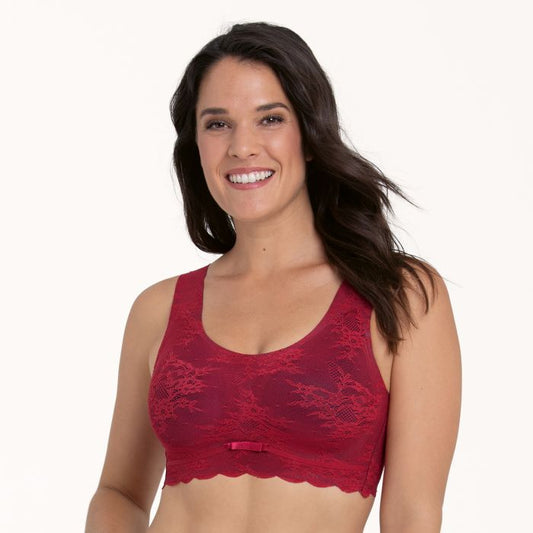 Anita Comfort voorgevormde Top Bralette zonder beugel  - 5400 Essentials Lace - Red 265