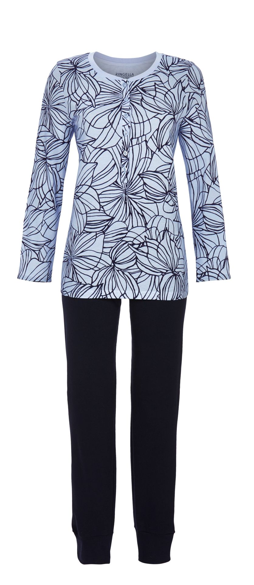 Ringella pyjama met abstract design - 5511246 - Licht blauw