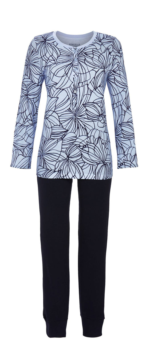Ringella pyjama met abstract design - 5511246 - Licht blauw