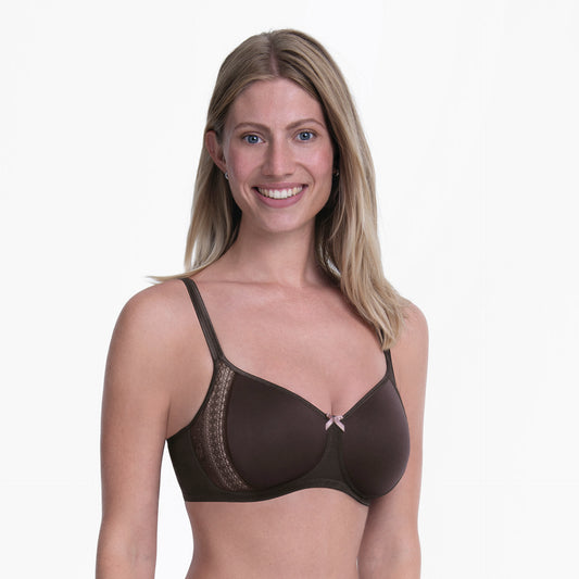 Rosa Faia Voorgevormde bh zonder beugel - Fleur 5654 - Chocolate (768)