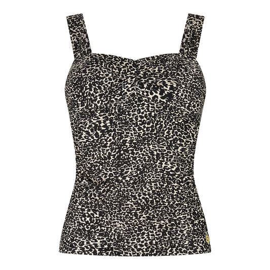 ten Cate Beach Tankini set twisted padded - 60663/60665 - Little leopard (2195)
