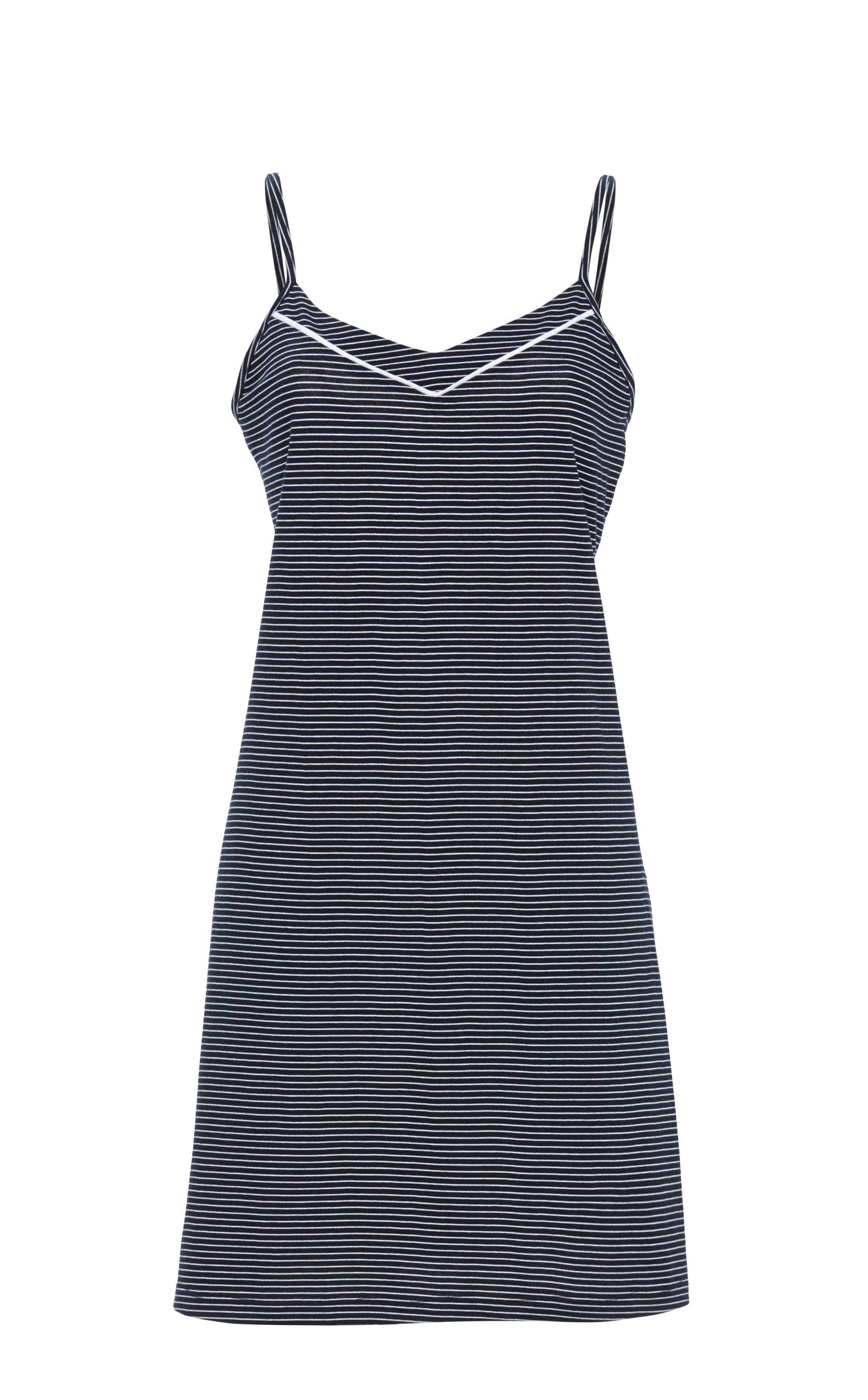Ringella Nachthemd met Spaghetti bandjes - 6211001 - Blauw gestreept