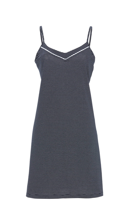Ringella Nachthemd met Spaghetti bandjes - 6211001 - Blauw gestreept