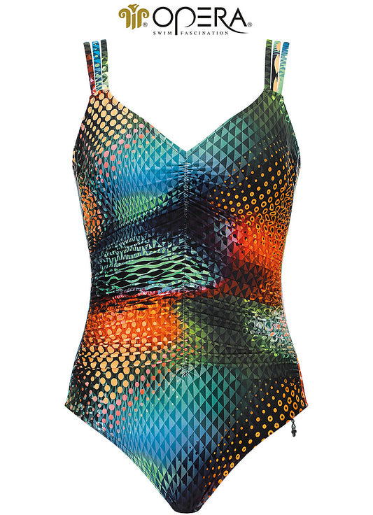 Opera badpak softcup - 62608 - Zwart multicolor