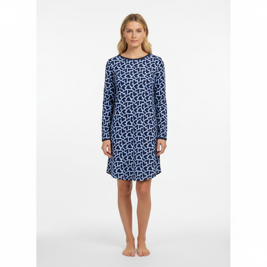Ringella Nachthemd harten design - 6511011 - Blauw