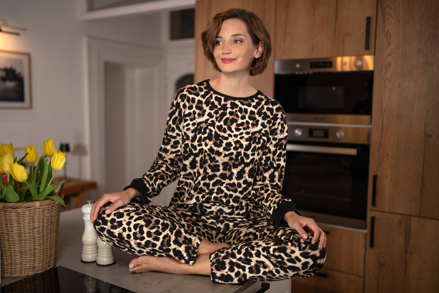 Ringella pyjama met boorden - 6511207 - Luipaardprint