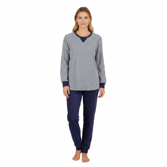 Ringella Warme pyjama velours - 6513223 - Donker blauw