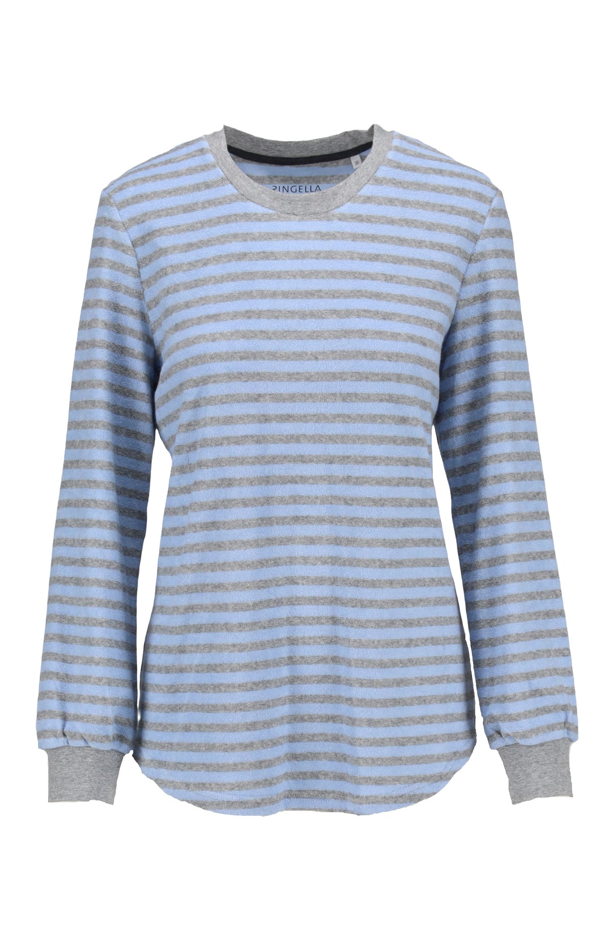 Ringella badstoffen pyjama gestreept - 6518245 - Blauw grijs