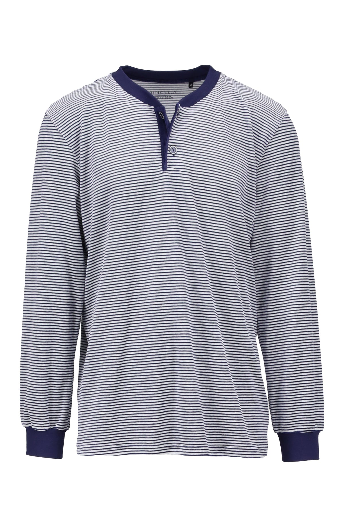 Ringella Warme heren pyjama velours - 6541219 - Donker blauw