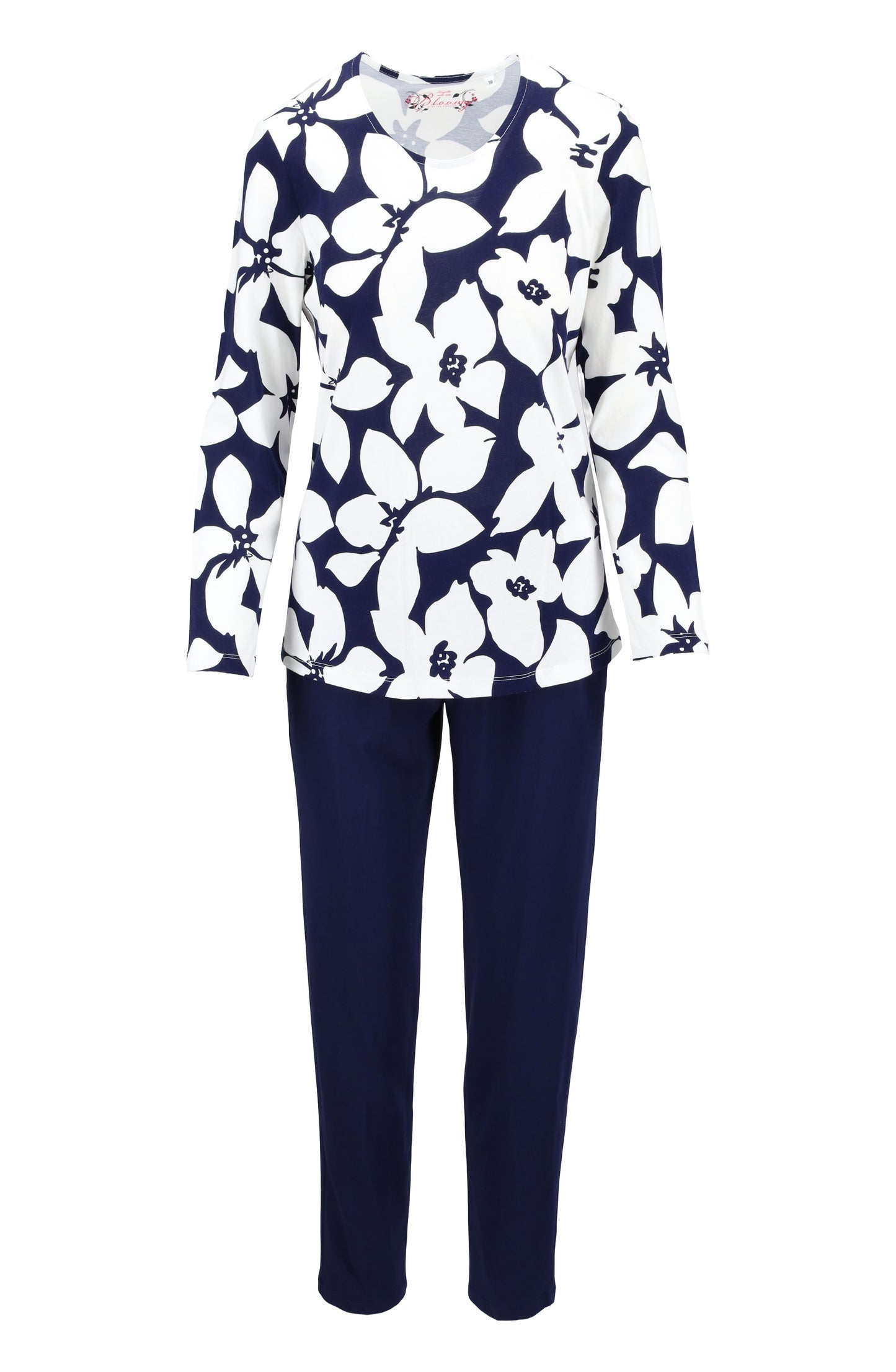 Ringella Bloomy pyjama met bloemenprint - 6551201 - Blauw
