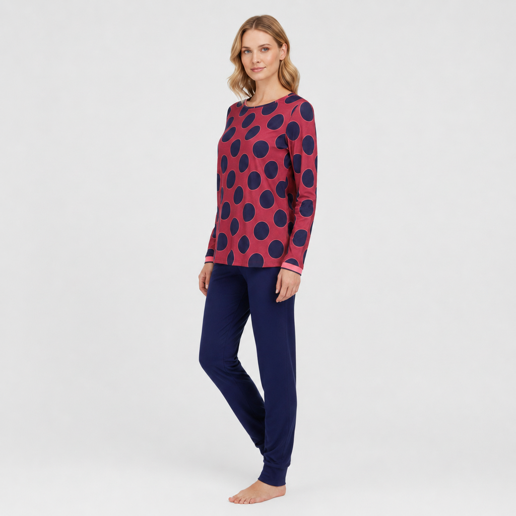 Ringella Bloomy Pyjama met stippen - 6551204 - Rood