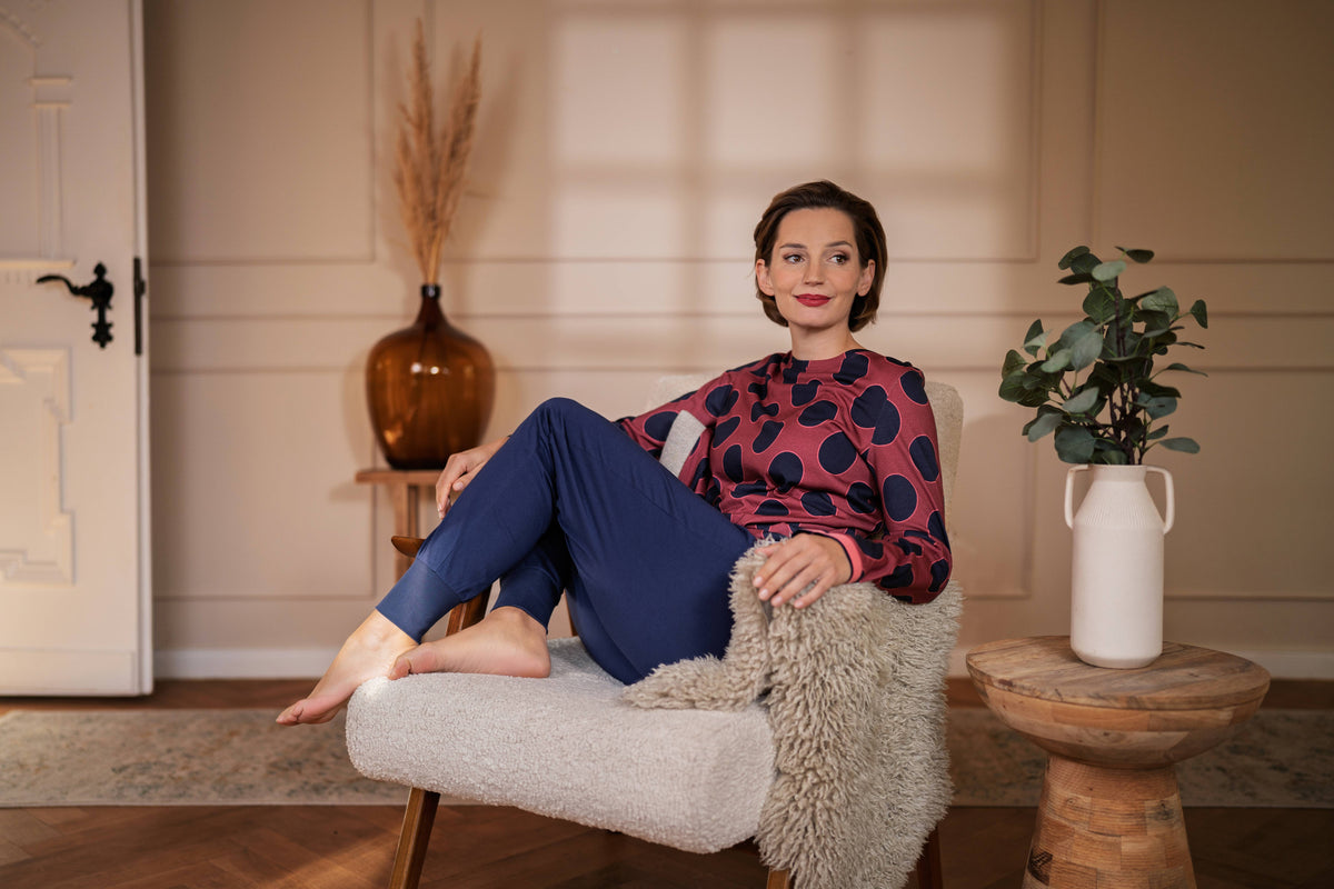 Ringella Bloomy Pyjama met stippen - 6551204 - Rood