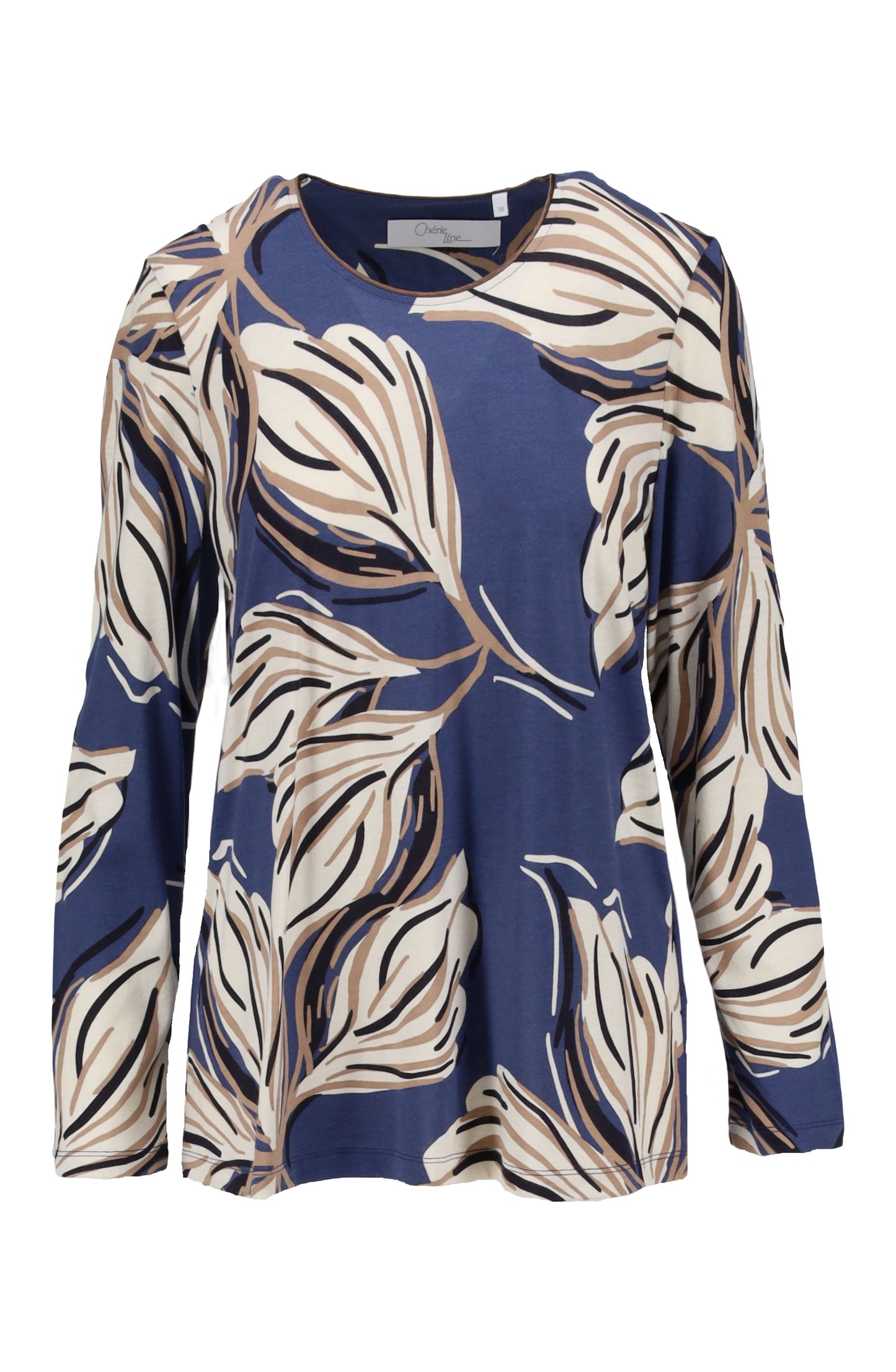 Ringella Cherie Line pyjama met ronde hals - 6571208 - Blauw