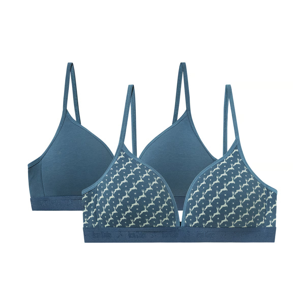 Ten Cate Meisjes voorgevormde BH top - 60868 - Happy deer sea