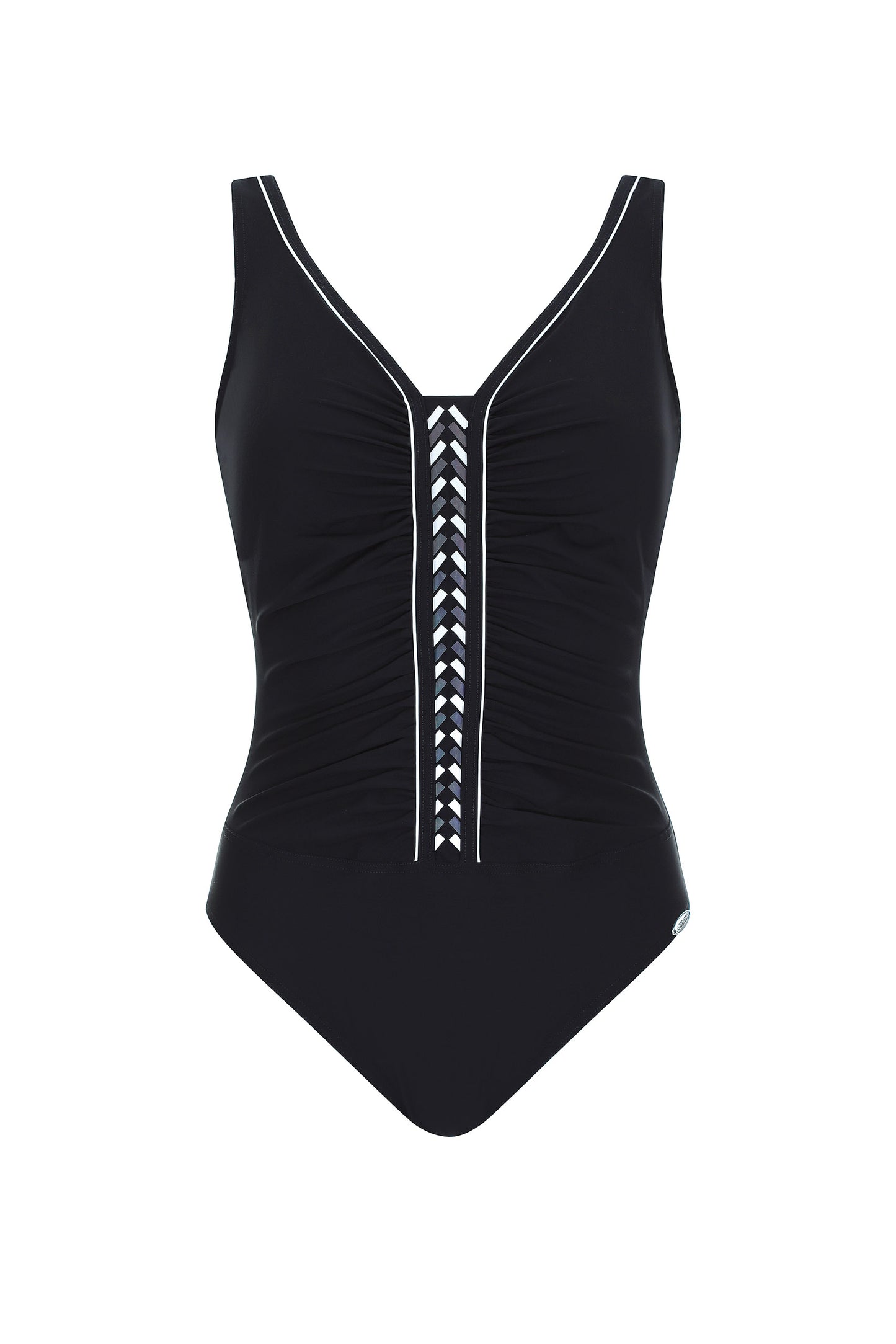 Sunflair beautyform shapewear badpak geplooid - 72038 - Zwart