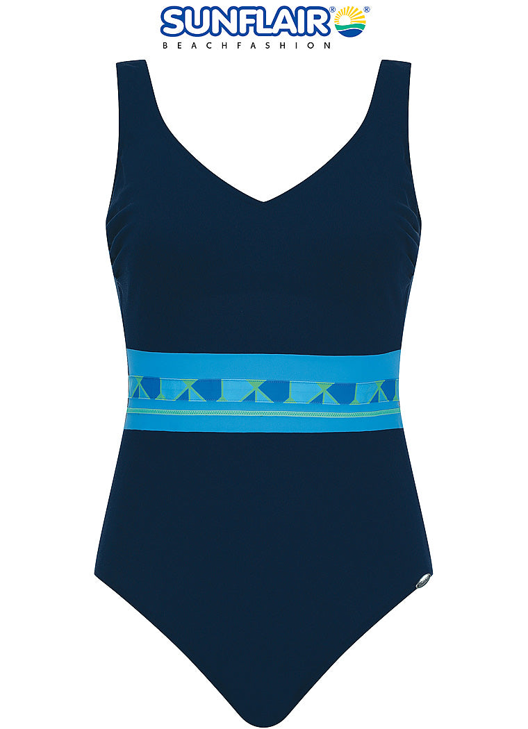 Sunflair chloorbestendig Badpak soft cups - 72041 - Donker blauw