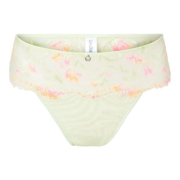 LingaDore String met kant - 8305T - Canary Green (357)