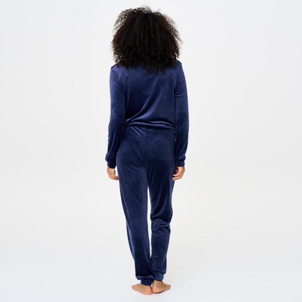 LingaDore Warme Huispak met rits Velvet fleece - 8623 - Black Iris