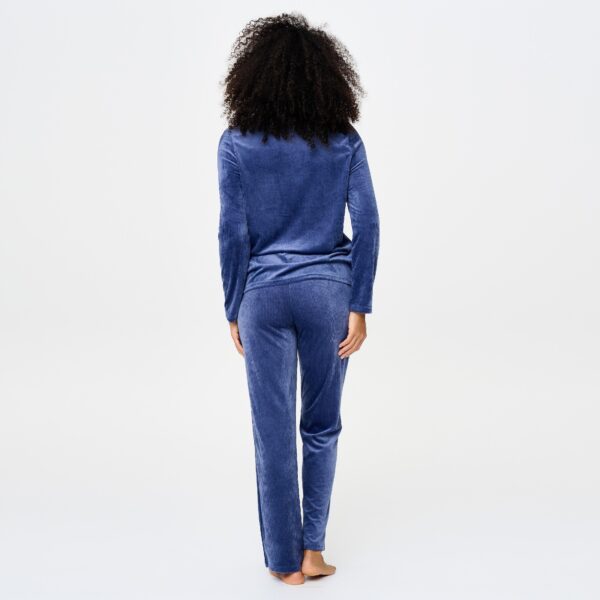 LingaDore Warme Pyjama kraag en doorknoop - 8624 - Nightshadow Grey (375)