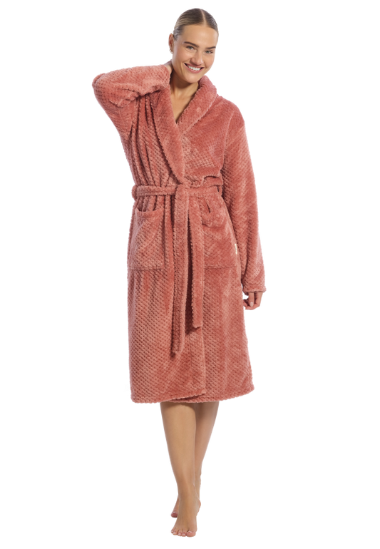 Ten Cate dames badjas ochtendjas fleece met motief - 60528 - 2 kleuren (kopie