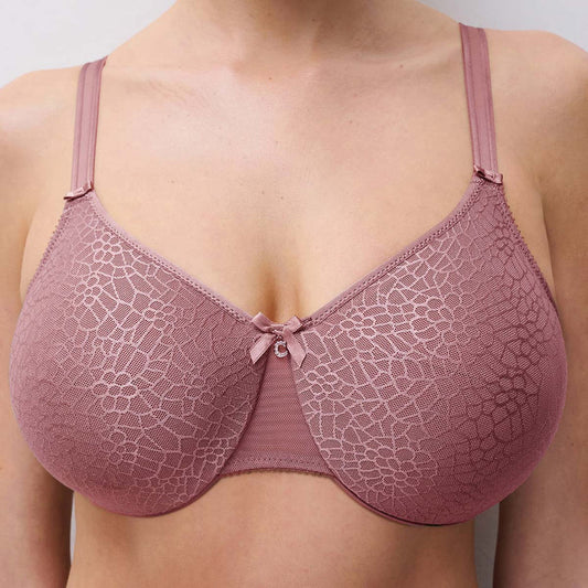 Chantelle naadloze beugel bh minimizer - C MAGNIFIQUE C18910 - OR4 Rose design Bois