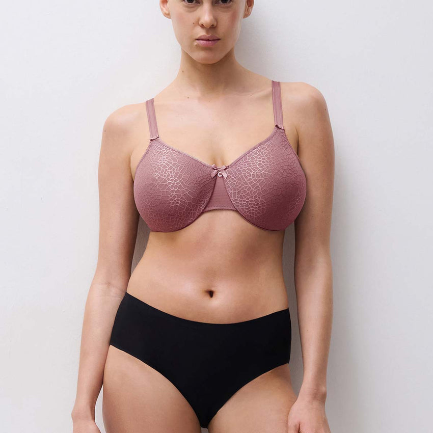 Chantelle naadloze beugel bh minimizer - C MAGNIFIQUE C18910 - OR4 Rose design Bois