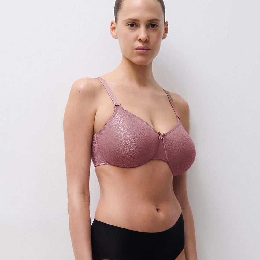 Chantelle naadloze beugel bh minimizer - C MAGNIFIQUE C18910 - OR4 Rose design Bois